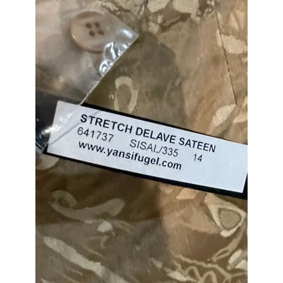 Yansi Fugel Tan Patterned Capri Pants Size 14 - Picture 7 of 10